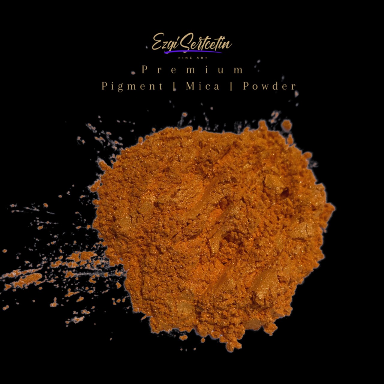 Premium Pigment Powder 50g | Authentic Unique & Bright Pearlescent Metallic and Neon Colors | Especially Formulated for Artwork, Resin, Slime, Plasticine and more by Ezgi Sertcetin